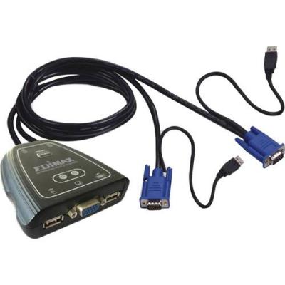 Edimax 2 port kvm switch compact size usb 2u2c - edim-ek-2u2c