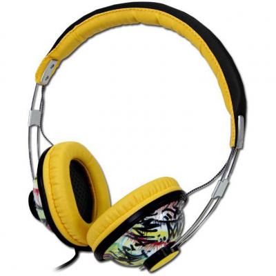 Слушалки headphones canyon cnl-hp02 graffiti (20hz-20khz, cable, 2m) graffiti - cnl-hp02e