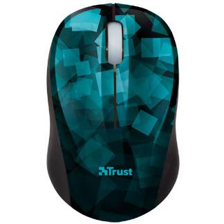 Мишка trust vivy wireless mini mouse - aqua - 17388
