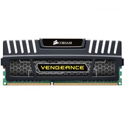 Ram ddr3, 1600mhz 8gb 1x240 dimm, unbuffered, 10-10-10-27, with vengeance black heat spreader - core i7, core i5 and core 2, 1.5v - cmz8gx3m1a1600c10