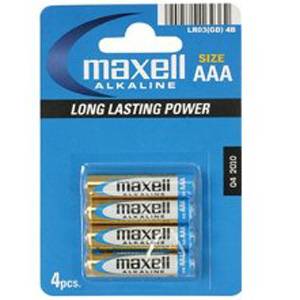 Алкална батерия lr-03 /4 бр. в опаковка/ 1,5v maxell - ml-ba-lr-03-bl