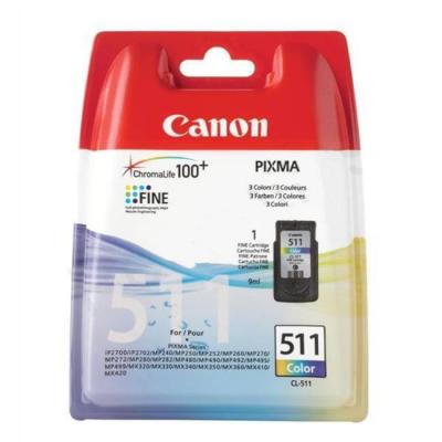 Мастилница canon cl-511 cartridge colour for mp240, mp260 (bs2972b001aa)