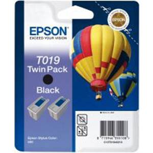 Epson stylus ( t019 ) twin pack color 880 black - c13t01940210