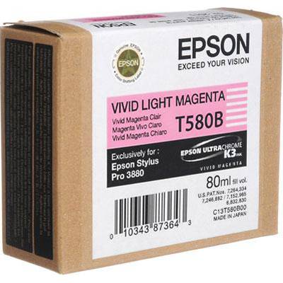 Epson t580 vivid light magenta for stylus pro 3880 80ml - c13t580b00