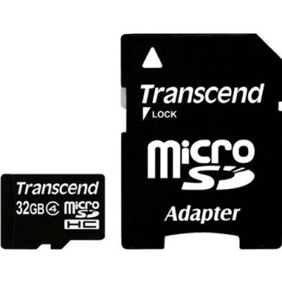 Transcend 32gb microsdhc (1 adapter - class 4) - ts32gusdhc4