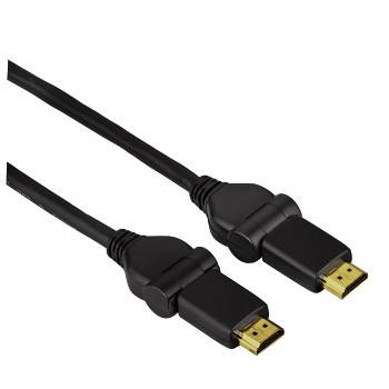 Кабел hdmi- hdmi 1.4, 10.2gbit/s, въртящ се, 3.00 м, позлатени накрайници