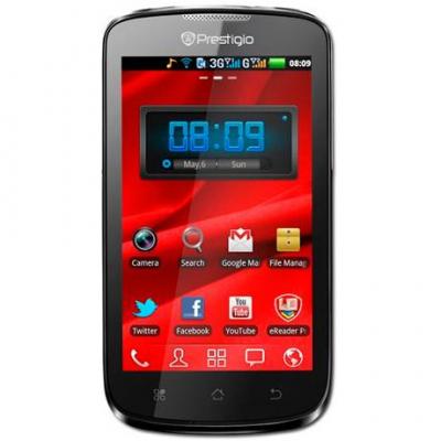 Prestigio multiphone 4300 duo (4.3',480x800,4gb,android 4.0,sdhc,wi-fi,bt,3g) black retail