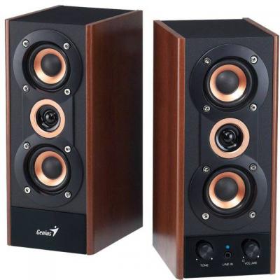 Тонколони sp-hf800a, wood - genius 2.0 hifi тонколони с дървен корпус (mdf); обща изходна сила: 20w (rms); 75 db; 31730997100