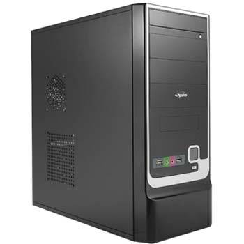 Кутия за компютър черна с  420w захранване spd1071b - sp-case-spd1071b