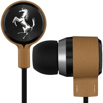 Слушалки ferrari multimedia - headset t150i cavallino collection (ipad,iphone,ipod) tan leather, retail - 1lfe014t