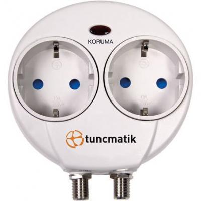 Кабелна защита - tuncmatik surgepro 6500a / 6000v / 2out. white - tsk0758