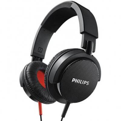 Philips слушалки с лента за глава, dj style,  цвят: черен - shl3100