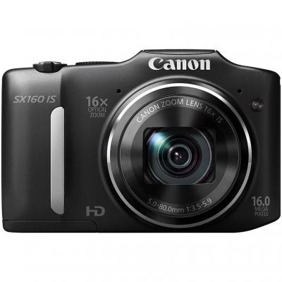 Цифров фотоапарат - canon powershot sx160 is black + canon soft case dcc-750 - aj6354b002aa_aj1361v696aa