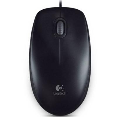 Мишка logitech b100, оптична, business, черен, 910-003357