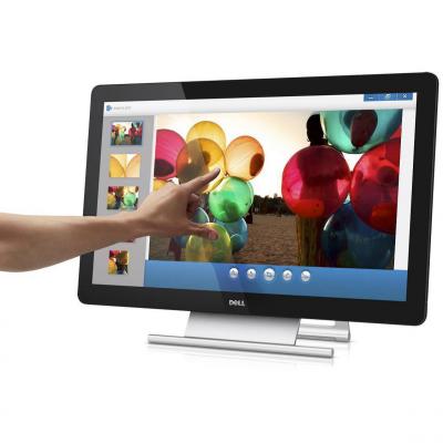 Led touch монитор - dell p2314t, 23' wide led touch, ips panel, 8ms, 800000:1 dcr, 270 cd/m2, 1920x1080 fullhd, 4xusb, hdmi, mhl - p2314t-b