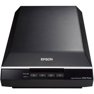 Скенер epson perfection v550 photo, 6400dpi x 9600dpi, 3.4 dmax, input: 48 bits color, output: 48 bits color, usb 2.0, transparency unit - b11b210303