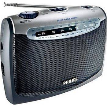 Philips портативно радио fm/mw, батерии 2xlr20, 1,5 v - ae2160c