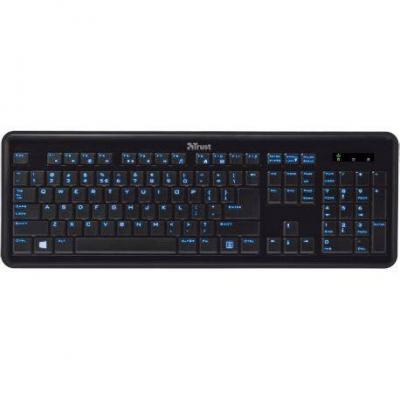 Клавиатура trust elight led illuminated keyboard - 17364