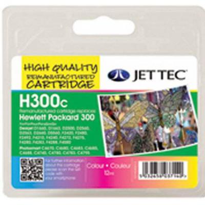 Hp 300 (cc643ee) tri-colour ink cartridge with vivera inks, 4ml, hp deskjet d2560 - jc h300c 7017