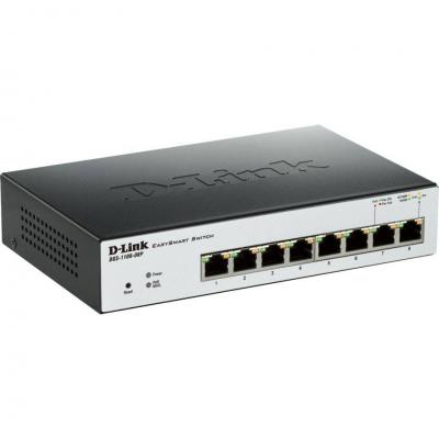 Суич d-link 8-port poe gigabit easysmart switch - dgs-1100-08p