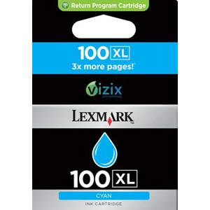 Lexmark #100xl cyan high yield return program ink cartridge for platinum, prestige, prevail, prospect, interact - 14n1069e