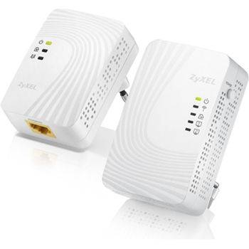 Zyxel pla4231 + pla4201 kit, powerline kit 1x pla4231 + 1x pla4201, 500mbps powerlines, 300mbps wifi extender (pla4231), wps button - pla4231-eu0201f