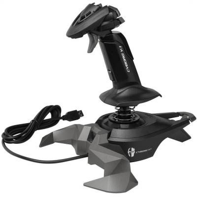 Saitek v1 flight stick джойстик cyborg v1 flight stick, черен - v1 flight stick