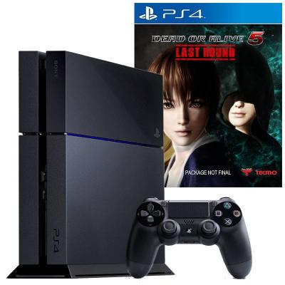 Конзола sony playstation 4 (ps4) - black 500gb + игра dead or alive 5 last round ps4