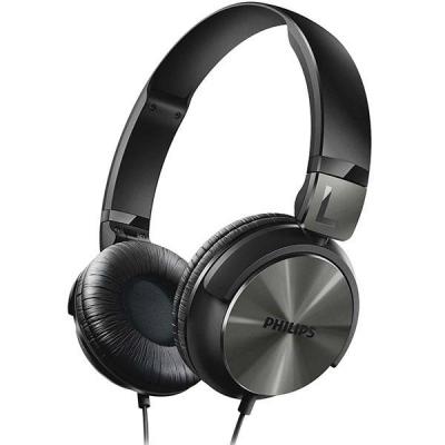 Слушалки philips с лента за глава, dj style цвят черен - shl3160bk