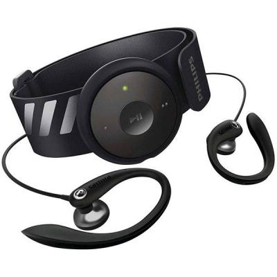 Mp3 player philips gogear mp3 player, 2gb, fitdot, black - sa5dot02kns