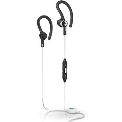 Спортни слушалки philips actionfit с bluetooth, цвят: бял/черен - shq8300ws