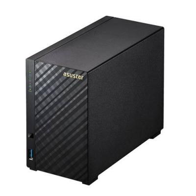 Мрежов сторидж, asustor as1002t, 2-bay nas, marvell armada-385 dual core 1ghz, 512mb ddr3/as1002t