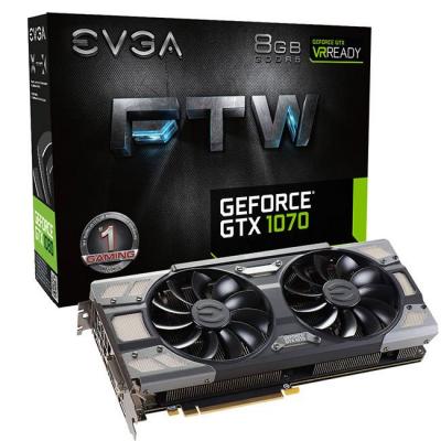 Видеокарта evga geforce gtx 1070 ftw gaming acx 3.0 | 8gb | gddr5 | 256 bit | dvi-d | hdmi | displayport | evga-vc-gtx1070-ftw-8gb