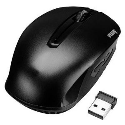 Безжична оптична мишка am-7400 usb, черна, кутия, 1200dpi
