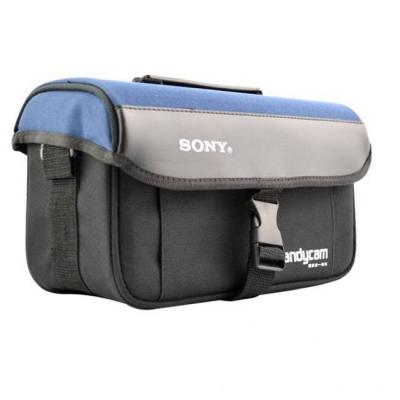 Чанта за камера sony,  pvc  цвят чернo /синя,  голяма, a-31