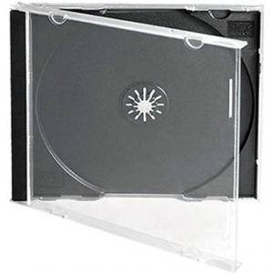 Cd-box единични с черен трей (cd box black)
