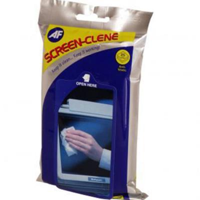 Навлажнени почистващи кърпи за екрани в пакет  screen clene flatpack, af scr025p 0221