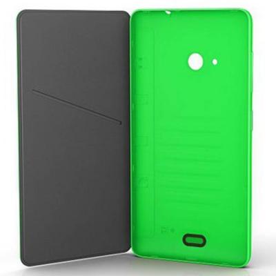 Калъф за смартфон, flip shell, за nokia lumia 535, зелен