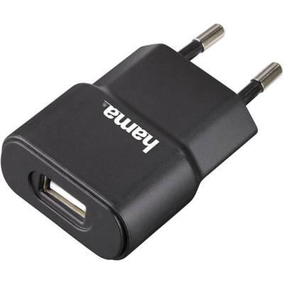 Зарядно устройство за usb, gsm, mp3 220v , 1000 ma 5v  цвят черно hama-12151