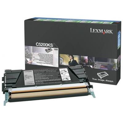 Тонер касета lexmark c520, c530 black return programme toner cartridge (1.5k), c5200ks