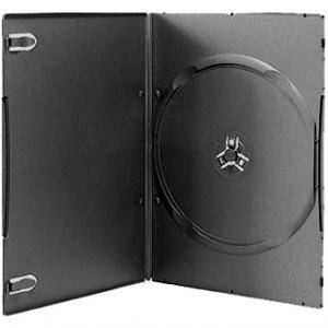 Dvd-box 7 mm единична тънка черна за dvd