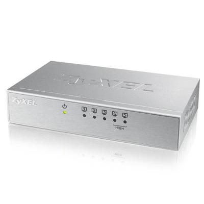 Комутатор zyxel es-105av3, 5-port 10/100mbps ethernet switch, 2x qos (!), desktop, metal housing, es-105av3-eu0101f