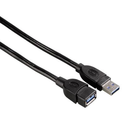Удължителен кабел usb 3.0 а-a, 0.5м, екраниран, hama-54504