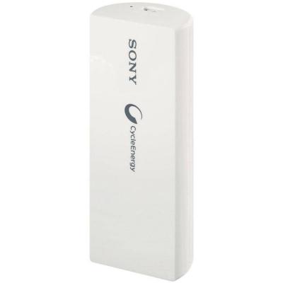 Зарядно устройство sony portable power supply, 2800mah, бяло, cp-v3w