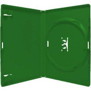 Dvd-box 14 mm единична за dvd - зелен