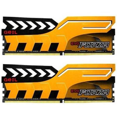 Ram памет geil memory 8gb(4gbx2) pc4-19200 2400mhz cl16-16-16-36 evo forza yellow, geil-ddr4-8gfy-2400