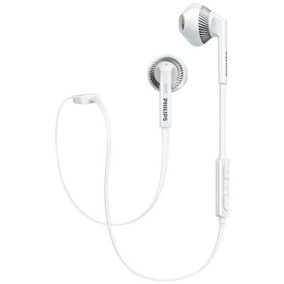 Слушалки с микрофон philips bluetooth, бели, shb5250wt