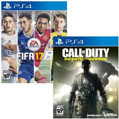 Игра fifa17 за ps4, playstation 4 + игра call of duty: infinite warfare за playsation 4