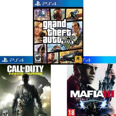 Игра gtav (gta5): grand theft auto v за ps4+игра call of duty: infinite warfare+игра mafia iii