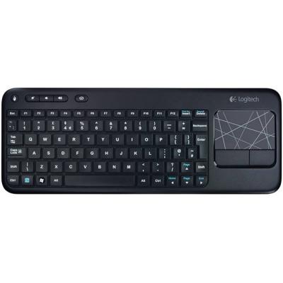 Клавиатура logitech, wireless touch keyboard k400 plus, тъмносин, 920-007143